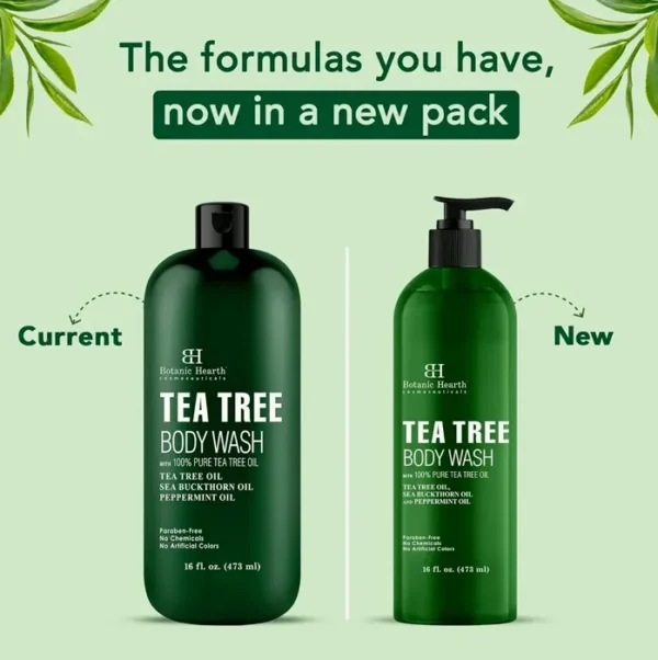 Herbal Tea Tree Body Wash, Eases Itchiness, Bundle