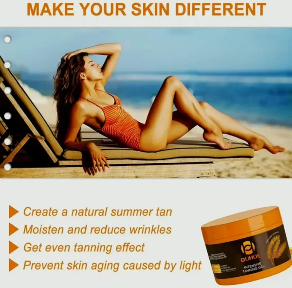 Deluxe Tanning Cream for Sun and Outdoor Application