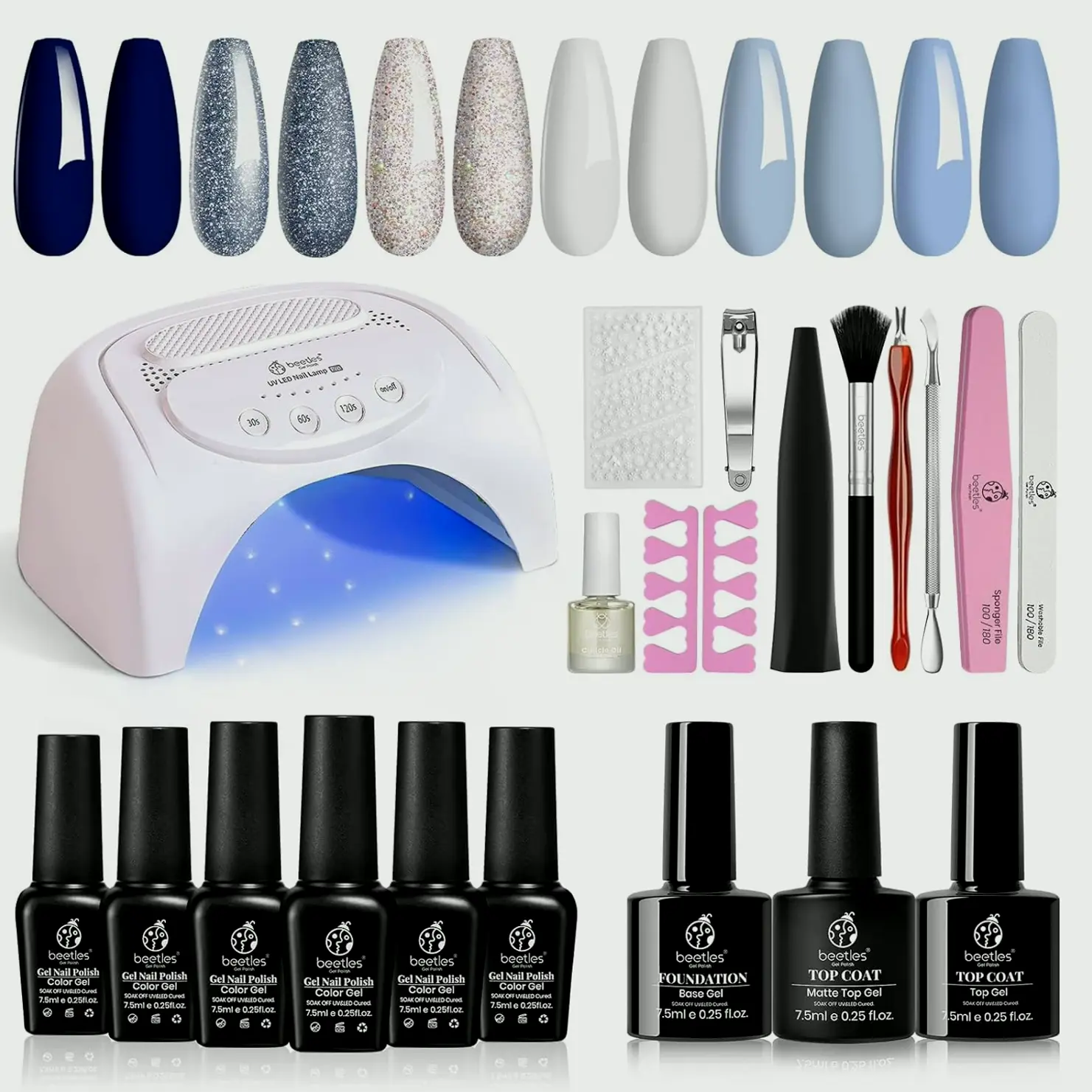 Beetles Gel Manicure Set w/ UV Light