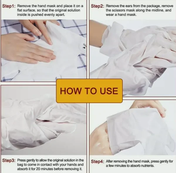 Moisturizing Hand Mask Gloves for Dry, Rough Skin Repair