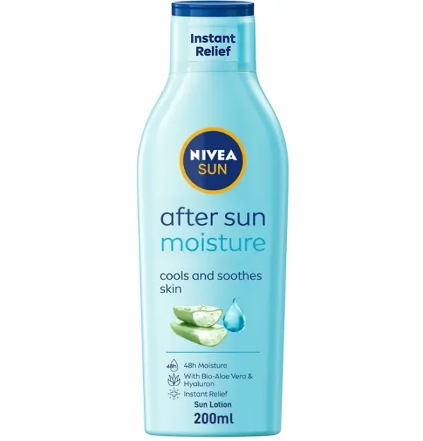 Nivea Sun Post Solar Cream featuring Aloe Vera for Silky Feeling 200ml