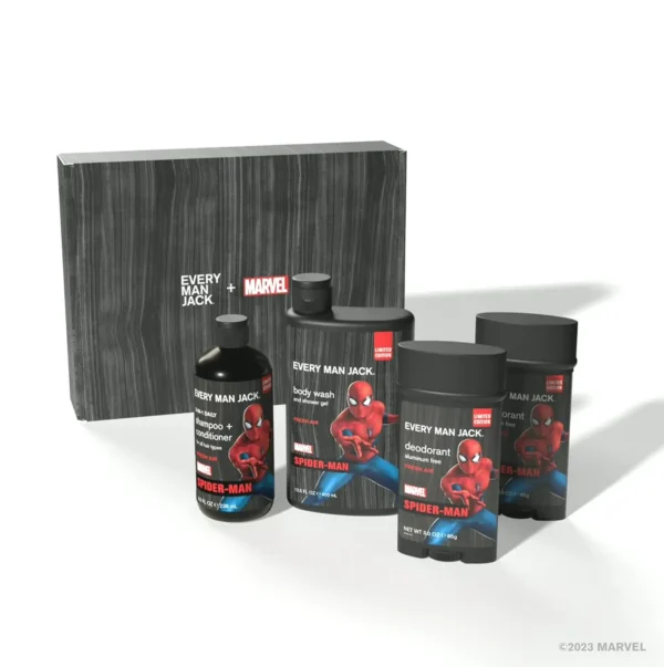 Heroic Every Man Jack Body Set - Bath & Grooming Gift for Marvel Fans