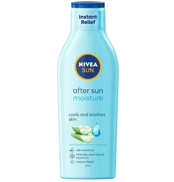 Nivea Sun Post Solar Cream featuring Aloe Vera for Silky Feeling 200ml