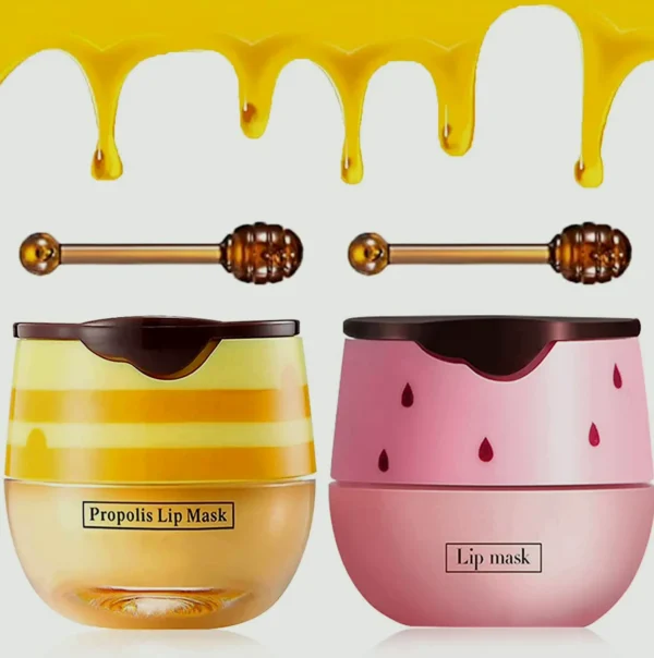 2PCS Bee Lip Balm Set Exfoliator