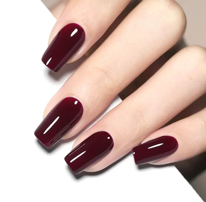 UV Manicure Polish, 15ml Maroon Shade