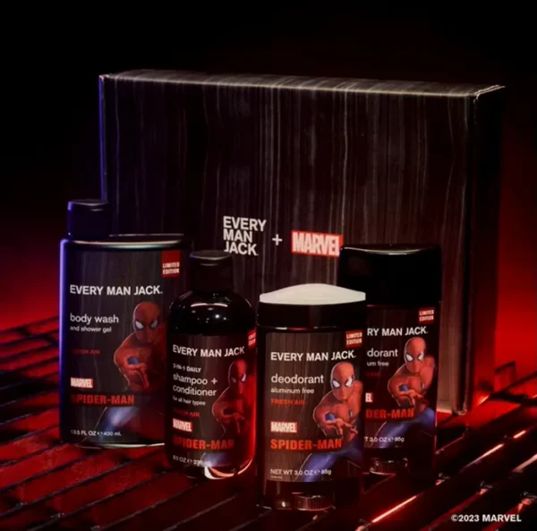 Heroic Every Man Jack Body Set - Bath & Grooming Gift for Marvel Fans