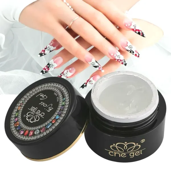 Manicure Gel Glue for Rhinestones, Clear Coat