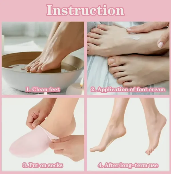 Two Pairs Moisturizing Footwear for Women