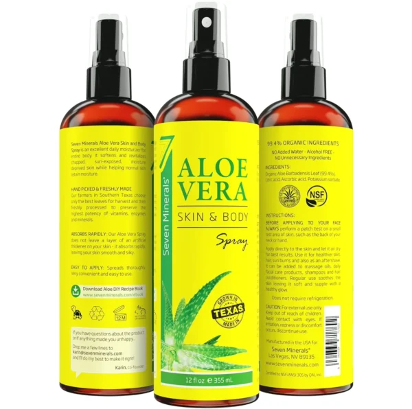 Natural Aloe Mist for Body & Locks - 12 fl oz