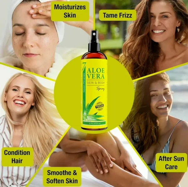 Natural Aloe Mist for Body & Locks - 12 fl oz