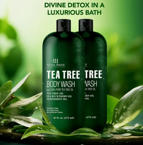 Herbal Tea Tree Body Wash, Eases Itchiness, Bundle