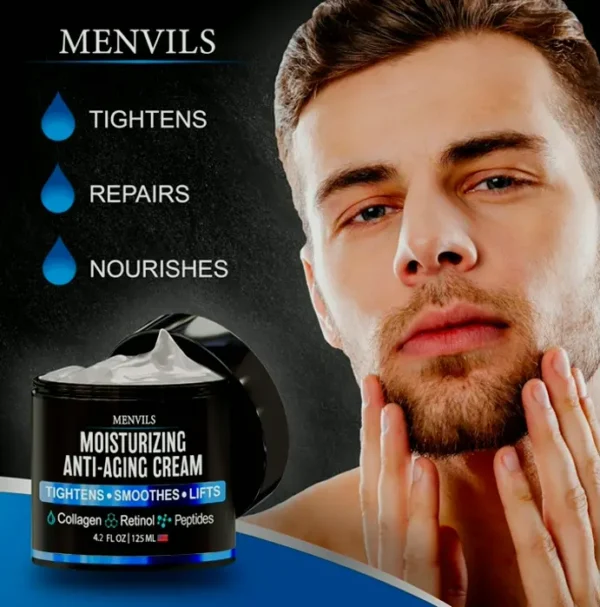 Mens Face Moisturizer Gel - Anti-Aging & Revitalizing - 4.2 Ounces