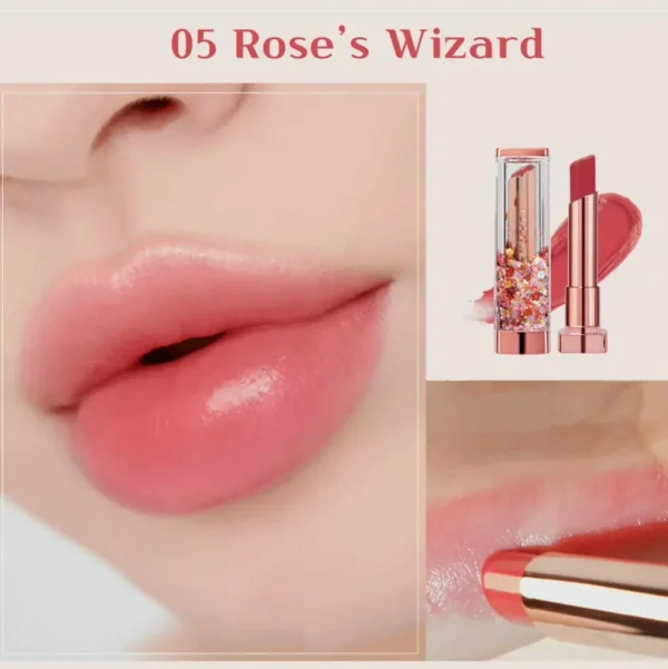 Shine Cute Hue-Transforming Lip Cream Set Rose Red #05