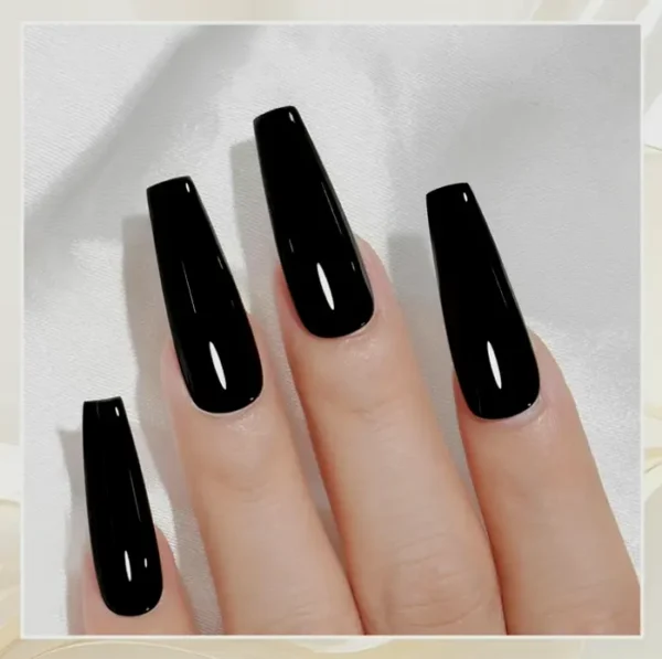 Color Nail Polish Black15ML Off Gel Art