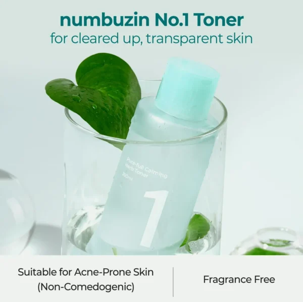 Numbuzin No.1  Calming Herb Toner 10.14 Fl Oz