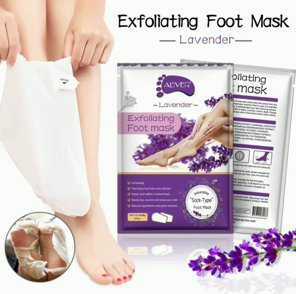 Feet Exfoliating Mask - Pack of 3, Soft Touch for Men & Women