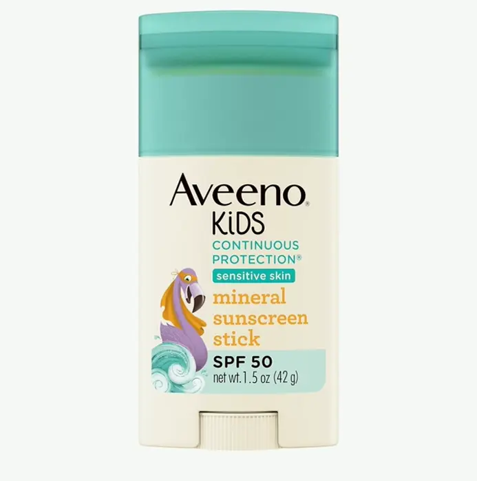 Aveeno Kids Zinc Oxide Sunscreen Stick SPF 50