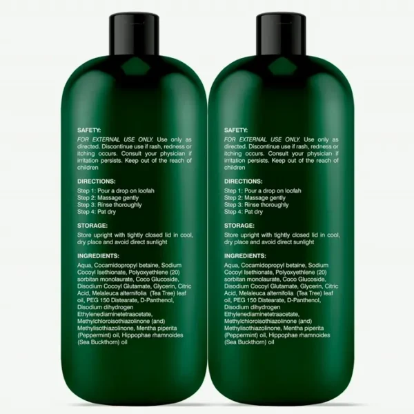 Herbal Tea Tree Body Wash, Eases Itchiness, Bundle