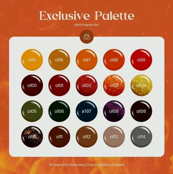 Nail Varnish Set - Twenty Shades Bonfire Collection