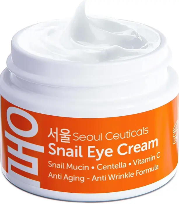 SeoulCeuticals' Snail Mucin Eye Cream - 97% Snail Filtrate Treatment 0.5 oz