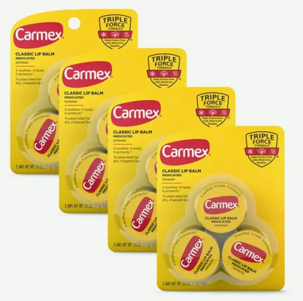 Carmex's Medicated Lip Balm Container - Comforting for Dry Lips