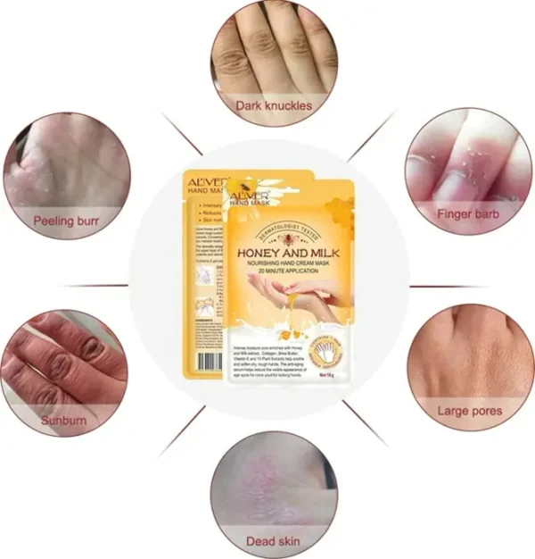 Moisturizing Hand Mask Gloves for Dry, Rough Skin Repair