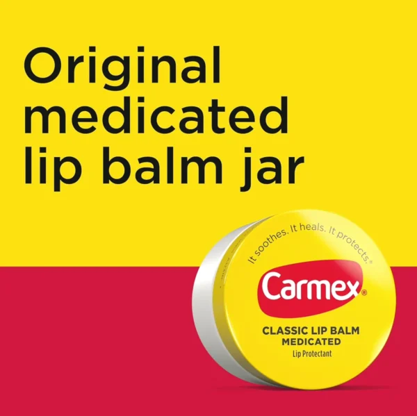 Carmex's Medicated Lip Balm Container - Comforting for Dry Lips