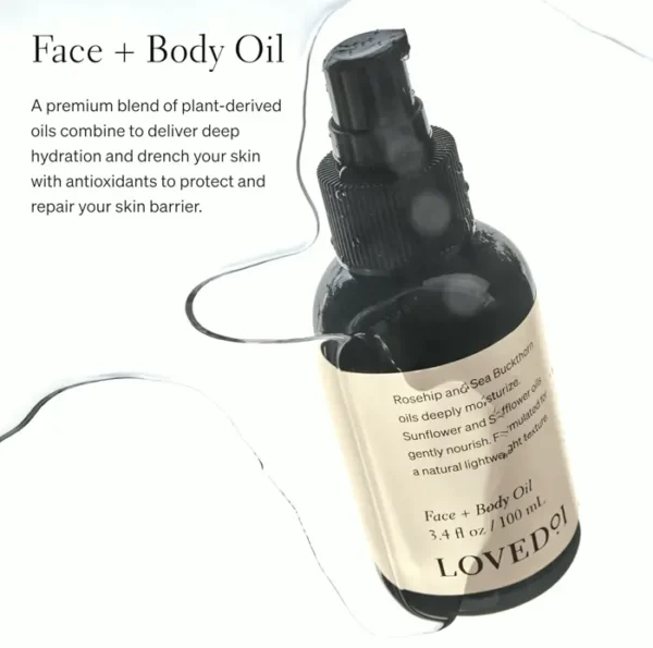 Facial & Bodycare Oil by John Legend, Deep Hydration, Non-Greasy Blend, 3.4 oz